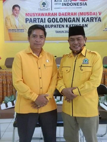 15 Katingan Politisi Partai Golkar di DPRD Katingan Toni Yusefta dan Nanang Suriansyah