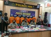 19 Tersangka Narkotika dan 7 Curanmor Diamankan Polres HSS