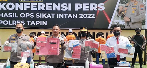 40 Pelaku Kejahatan Terjaring Operasi Sikat Intan Tapin 1 6 HL sikat