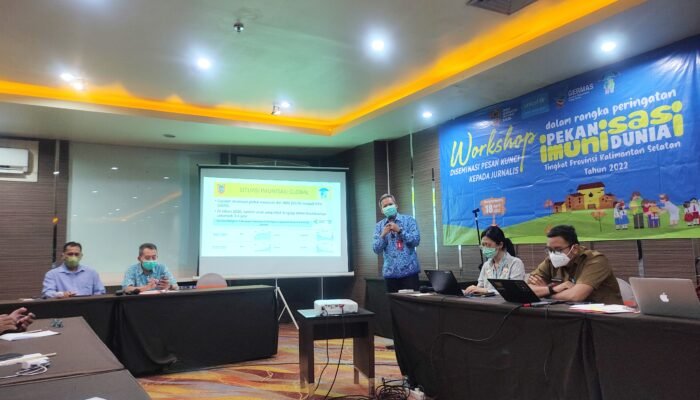 Dinkes Kalsel Sampaikan Pentingnya Imunisasi Melalui Peran Jurnalis