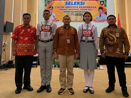 Restu dan Pelicia wakili Kalsel, Anggota Paskibraka nasional 2022 1 13 3klm kadispora jpg 2