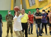 Lemparan Bola Masuk oleh Gubernur, Tandai Festival Paman Birin Basketball Competition se-Kalsel 2022
