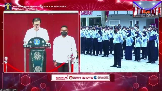 Kembali Kerja, Lapas Banjarmasin Apel dan Halal Bihalal Bersama Keluarga Besar Kemenkumham secara virtual 1 IMG 20220509 WA0022 scaled