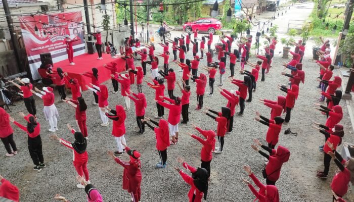 Sambut Hari Kebangkitan Nasional, PAC PDIP Banbar Dukung Pecahkan Rekor MURI Senam Sicita