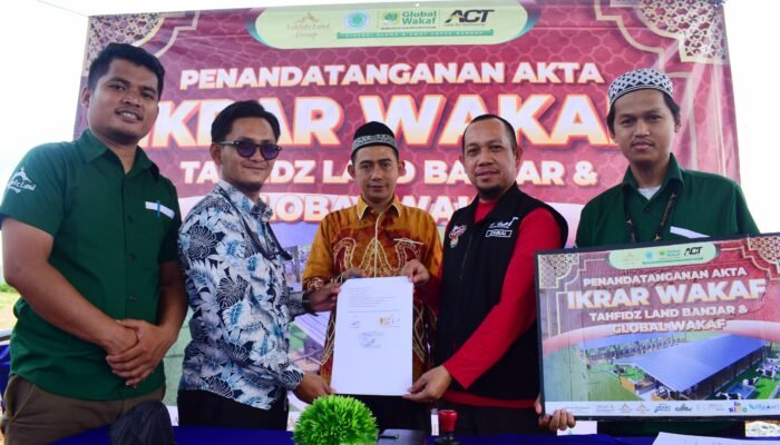 Tonggak Awal Pembangunan Lumbung Ternak Wakaf Pertama di Kalsel