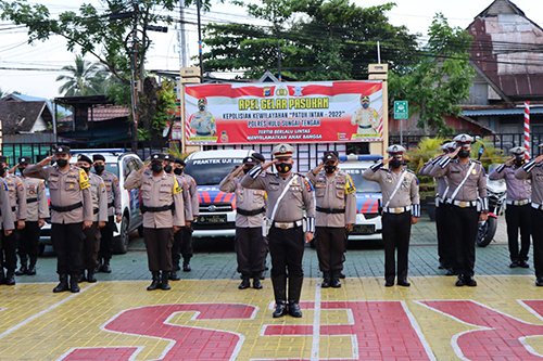 Polres HST Apel Gelar Pasukan Operasi Patuh Intan 2022 1 6 HST 2klm 1