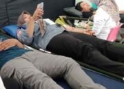 Pengunjung Pasar Bauntung Ikuti Donor Darah