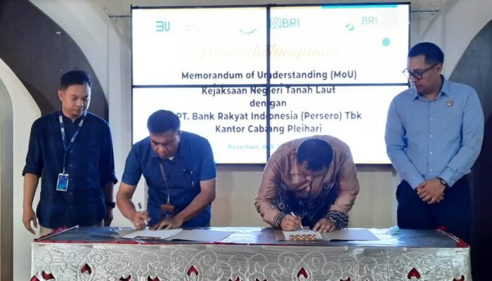 Kejari Tala Teken MoU Bidang Perdata dan Tata Usaha Negara Bersama Bank BRI