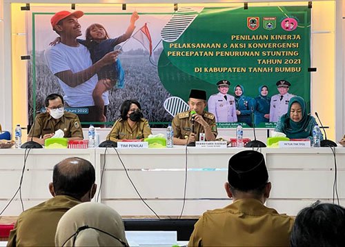 Ketua TP2S Tanbu Terima kujungan Tim Penilai Kinerja Percepatan Penurunan Stunting 1 hal 12 Tanbu 35 klm 8