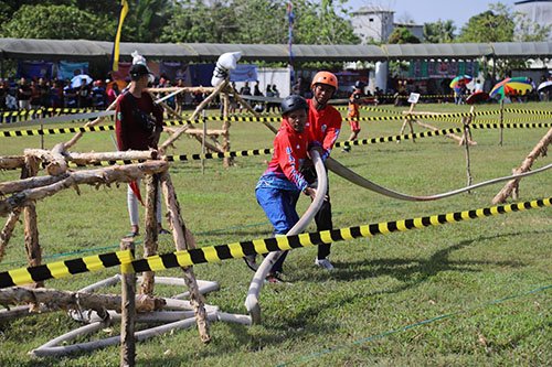 Plt Bupati HSU Buka Lomba Ketangkasan Damkar Se Kalsel 1 hal 2 HSU 3 klm 4
