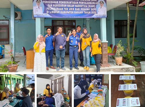 Cegah Narkotika, Dinkes Tes Urin Karyawan SKPD 1 Hal 16 4 KLm Martapura Cegah narkoba