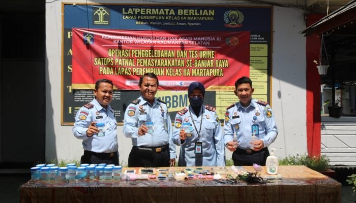 Srikandi Pemasyarakatan Beraksi, Satops Patnal se-Banjar Raya Tegakkan Kamtib di LPP Martapura