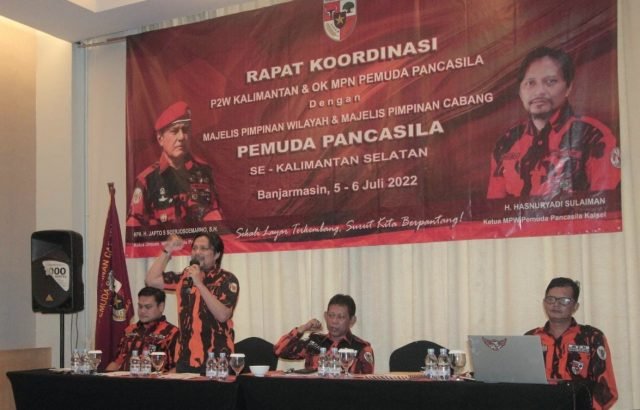 Persiapan Muswil ke-VIII, MPN Pemuda Pancasila Gelar Rakor dengan MPW dan MPC Se-Kalsel 1 IMG 20220707 151053 scaled