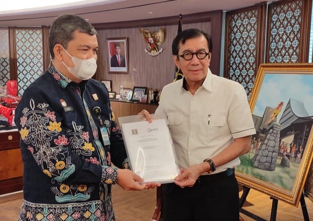 Tim Efektif Proper Kemenkumham Kalsel dan Kadivim Riau Temui Menkumham 2 IMG 20220814 224805