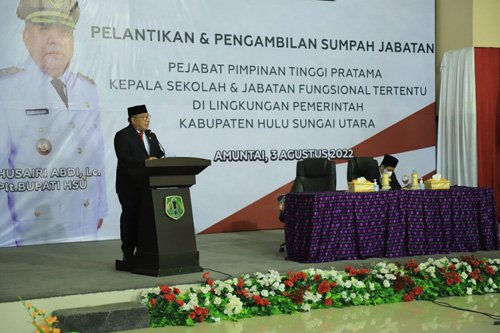 Puluhan Pejabat di HSU Dilantik 1 hal 2 HSU 1 3 klm