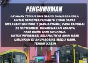 Demo Angkutan Bus Trans Banjarbarbakula Koridor 1 Banjarbaru Tak Beroperasi Sementara