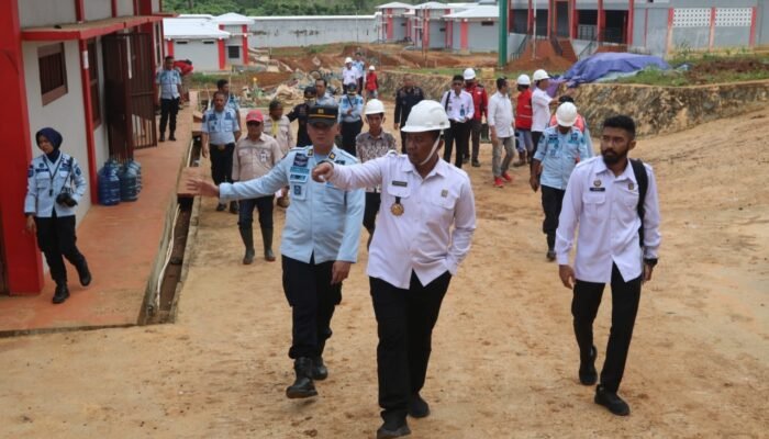 Lakukan Ground Checking Pembangunan Lapas Batulicin, Kakanwil Tekankan Mitigasi Risiko