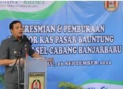 Wali Kota Banjarbaru Aditya Mufti Ariffin Resmikan Kantor Kas Bank Kalsel di Pasar Bauntung Banjarbaru