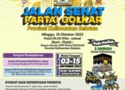 Target Pecahkan Rekor Muri [] Banyak Hadiah Besar Menunggu di Jalan Sehat Golkar Kalsel