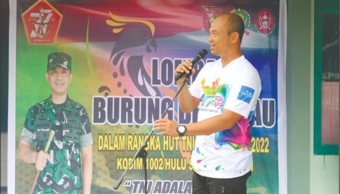 Kodim 1002/HST Gelar Lomba Burung Berkicau Dandim Cup 2022