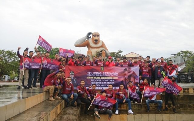 Touring Roda 2 Kemenkumham Kalsel, Sebarkan Semangat G20 di Tengah Masyarakat Banjarmasin