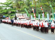 Peserta Jalan Sehat Menyambut Satu Abad Ponpes Rakha Amuntai
