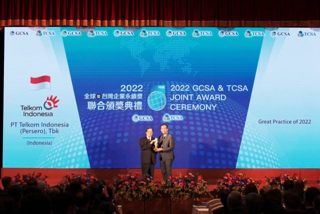 Telkom Sabet Gelar Global Best Practice - Sustainability pada Ajang Penghargaan Internasional Global Corporate Sustainability Awards 2022 di Taipei 1 IMG 20221129 WA0019 scaled