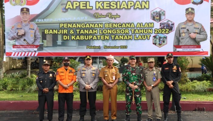 Polres Tala Gelar Apel Kesiapan Penanganan Bencana Alam Banjir dan Tanah Longsor