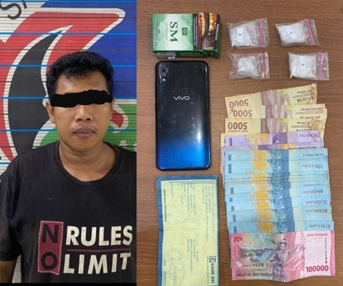 Nekat Edarkan Shabu, Montir Dijebloskan Ke Penjara 1 5 sabu 3klm gabung 1