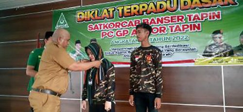 Puluhan Peserta Ikuti Diklat Terpadu Dasar Banser 1 Hal 2 Rantau 4 klm 6