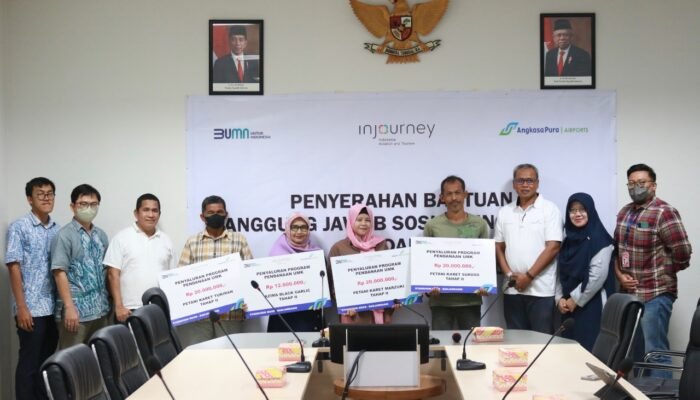 Dukung Perkembangan UMK Kalsel, Angkasa Pura I Salurkan Bantuan CSR