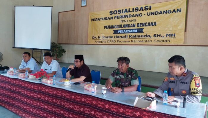 Karli Sosialisasikan Peraturan Tentang Penanggulangan Bencana di Kalsel