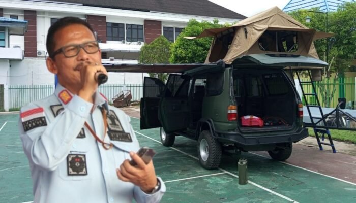 Bengkel Karoseri Utuh Harat Rutan Barabai Modifikasi Mobil Adventure Diapresiasi Kakanwil Faisol Ali