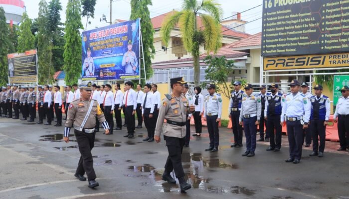 Polres HSU Gelar Apel Operasi Keselamatan Intan 2023