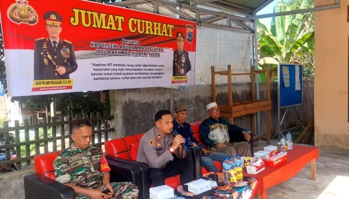 Polsek LAS Kembali Temui Masyarakat Jumat Curhat