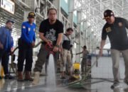 Baksos, Satpol-PP Banjarbaru Bersihkan Pasar Bauntung