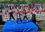 Ratusan Relawan Anies Ramaikan Senam Sehat Bersama
