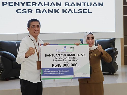 Bank Kalsel Dukung Fasilitas Layanan Perpustakaan Dispersip Kalsel 1 Hal 9 3 Klm Bank Kalsel