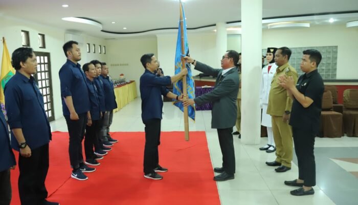 Pj Bupati HSU Hadiri Pelantikan Pengurus PWI HSU