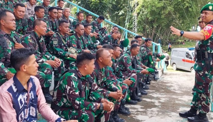 Anggota Kodim 1002/HST Ikut Pengamanan VVIP Kunjungan RI 1