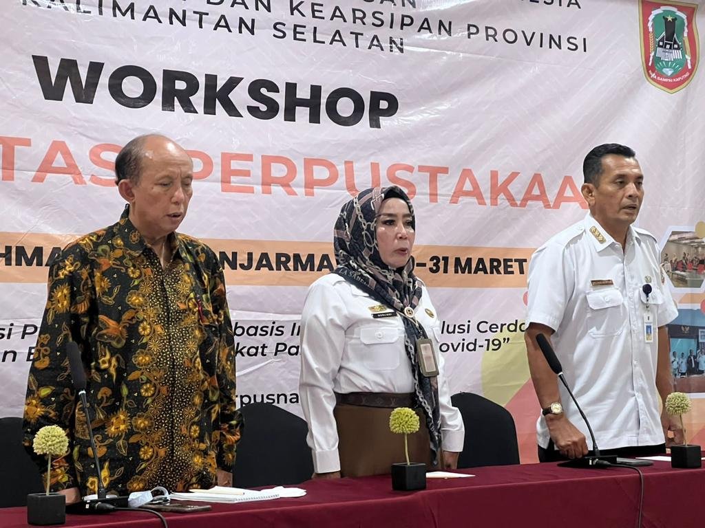 Dispersip Kalsel Gelar Workshop Akreditasi Pengelolaan Perpustakaan Berkualitas 1 IMG 20230329 WA0044