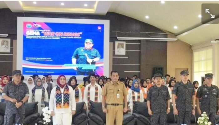 BNN Kalsel Ikut Gema War On Drugs di Dispersip Kalsel, Bunda Nunung : Terima Kasih Jenderal