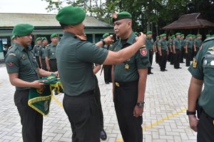 Dandim 1002 HST Pimpin Upacara Korps Raport Kenaikan Pangkat