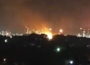 Plafon Masjid Runtuh, Lima Luka-luka Akibat Ledakan Kilang Minyak Dumai 22 Plafon Masjid Runtuh, Lima Luka-luka Akibat Ledakan Kilang Minyak Dumai