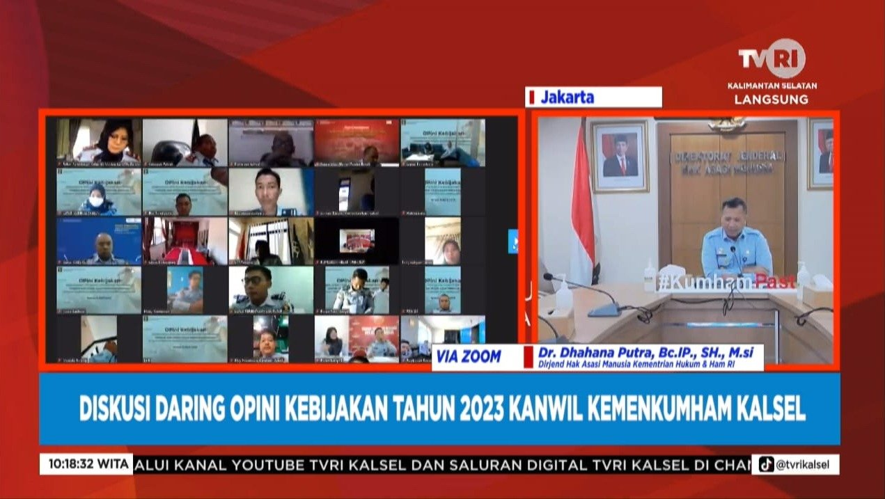 <em>Overstay di Rutan dan Lapas Jadi Bahasan Acara OPini Kebijakan Kemenkumham Kalsel Tahun 2023</em> 1 IMG 20230411 WA0091