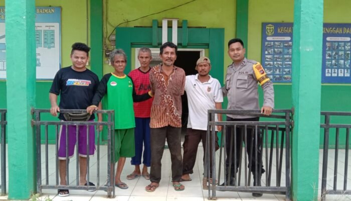 ODGJ Ngamuk DiamankanBhabinkamtimas Sei Jingah Bersama Warga