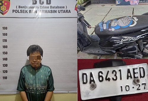 6 Plat Motor Ungkap Pencurian 2klm