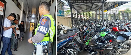 30 Unit Sepeda Motor Terjaring Razia 1 6 Razia Knalpot 3klm