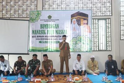 Sekda Buka Bimbingan Manasik Haji Massal Tahun 2023 1 Hal 12 Tapin 35 klm 9