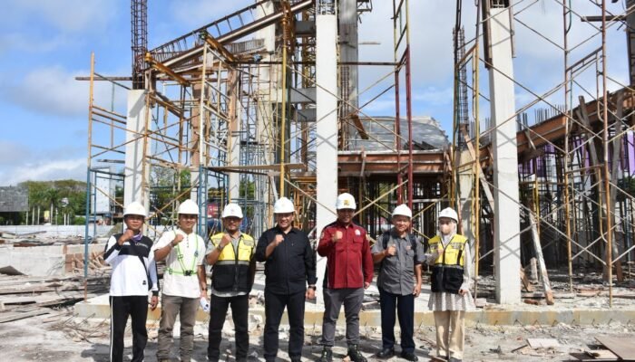 Pengerjaan Renovasi Bundaran Besar Sudah 26 Persen, Wagub Kalteng Tekankan Kualitas dan Estetika